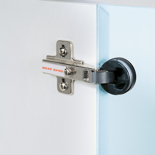SELF-CLOSING Series 600 Mini hinges - 94° opening - Positive angled application and inset blind corner hinges-1