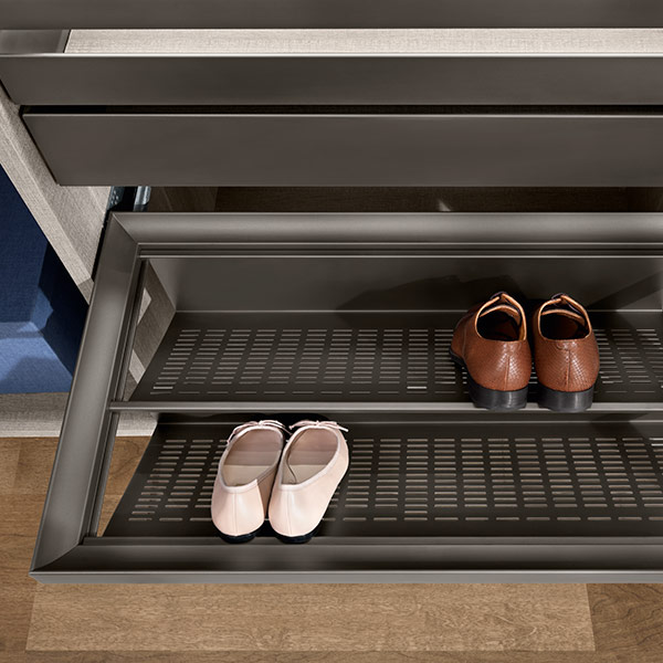 EXCESSORIES - PULL-OUT Metal shoe rack for drawer