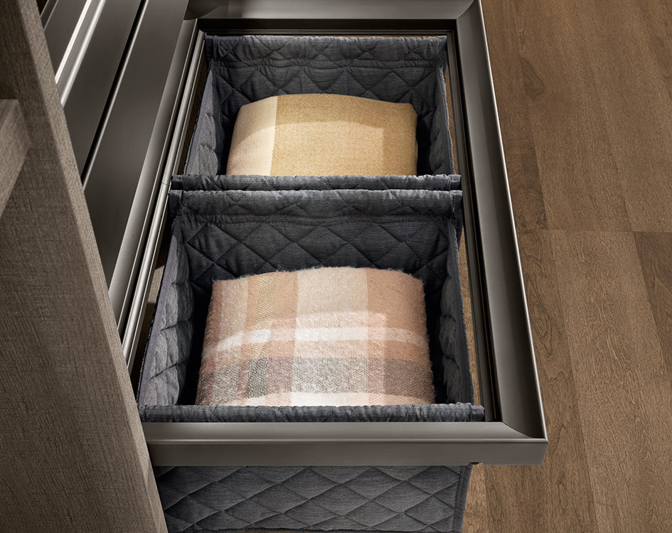 Excessories Pull Out Bed Linen Storage For Drawer