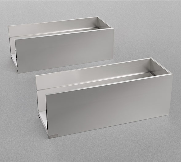 LINEABOX Under-sink drawer - 3-sided - H 104 mm