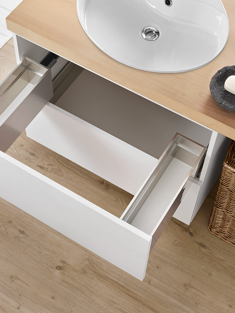 LINEABOX Under-sink drawer - 3-sided - H 104 mm