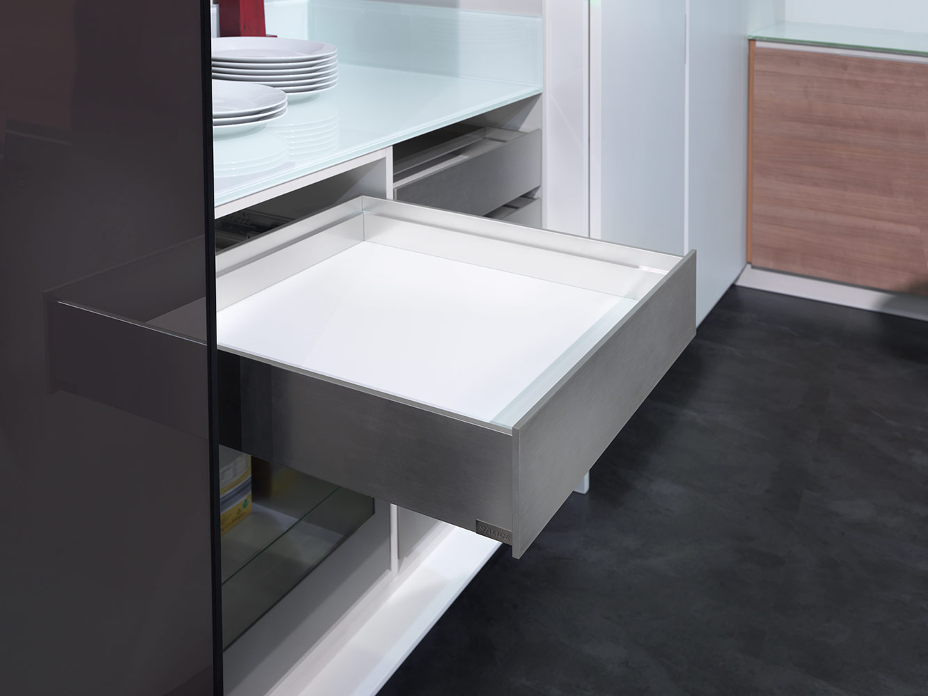 LINEABOX Under-sink drawer - 3-sided - H 104 mm