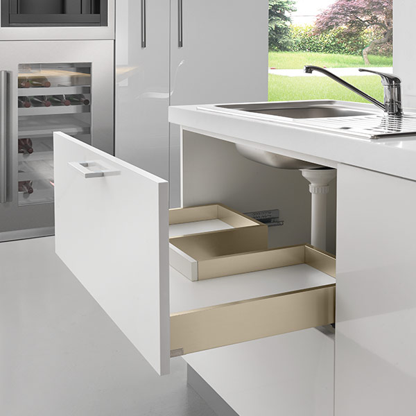 LINEABOX Under-sink - 2-sided drawer - H 178 mm