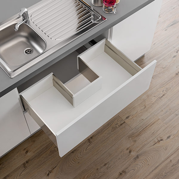 LINEABOX Sink waste cut-out drawer - 2-sided - H 180 mm-1