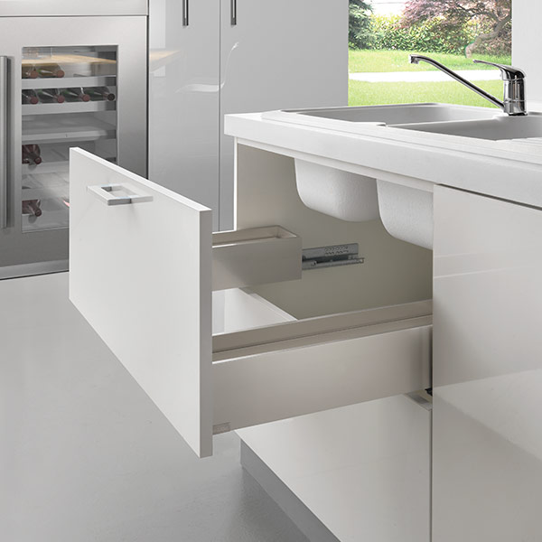 LINEABOX Under-sink drawer - 3-sided - H 104 mm