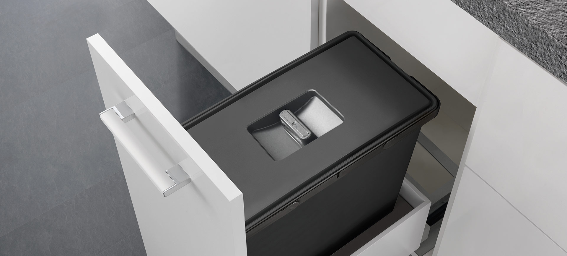 WASTE BIN SYSTEMS Storage unit width 305 mm 12"