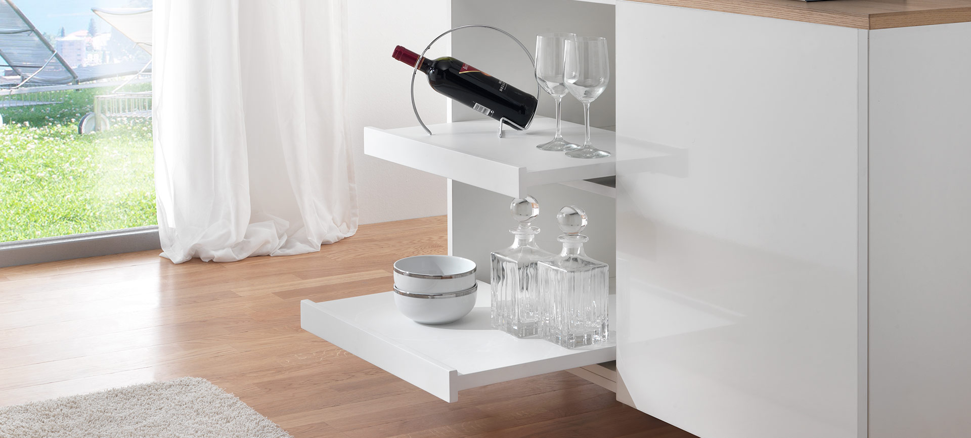 Shelf, la coulisse pour tablette coulissante