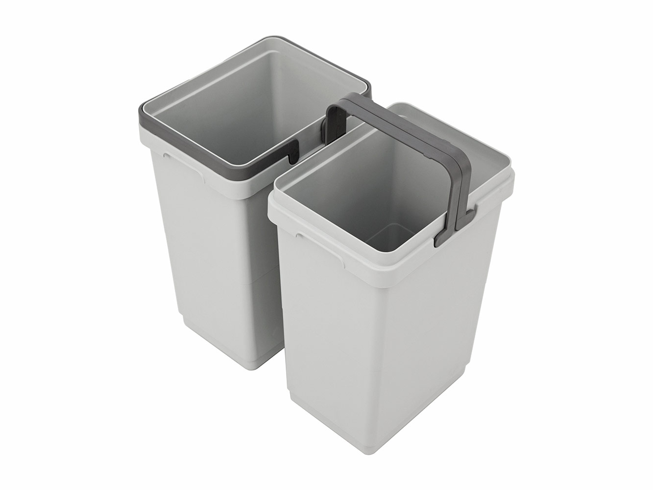 Rok Salice Kitchen Cabinet Soft Close Heavy Duty Waste Recycle Bin Trash Can Pull Out Organizer Container QPAM15228C 32 Quart Bins Double 15