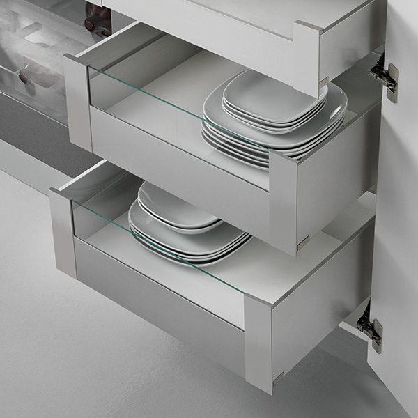 4-Sided Internal Drawer with insert - H 178 mm-1