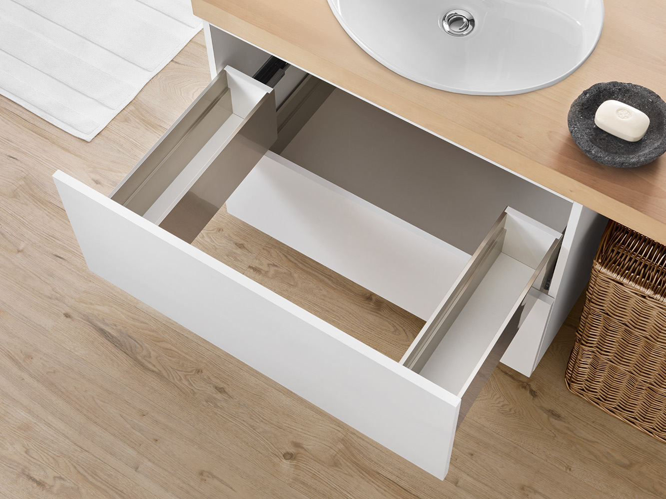 LINEABOX Under-sink - 2-sided drawer - H 178 mm