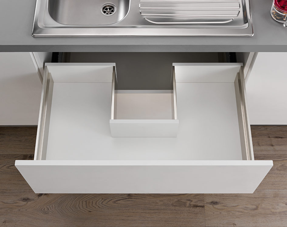 LINEABOX Sink waste cut-out drawer - 2-sided - H 180 mm-2