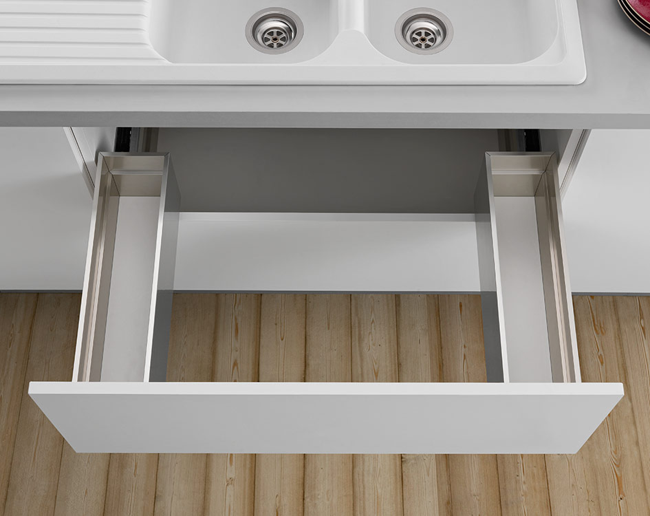 LINEABOX Under-sink drawer - 3-sided - H 180 mm-2